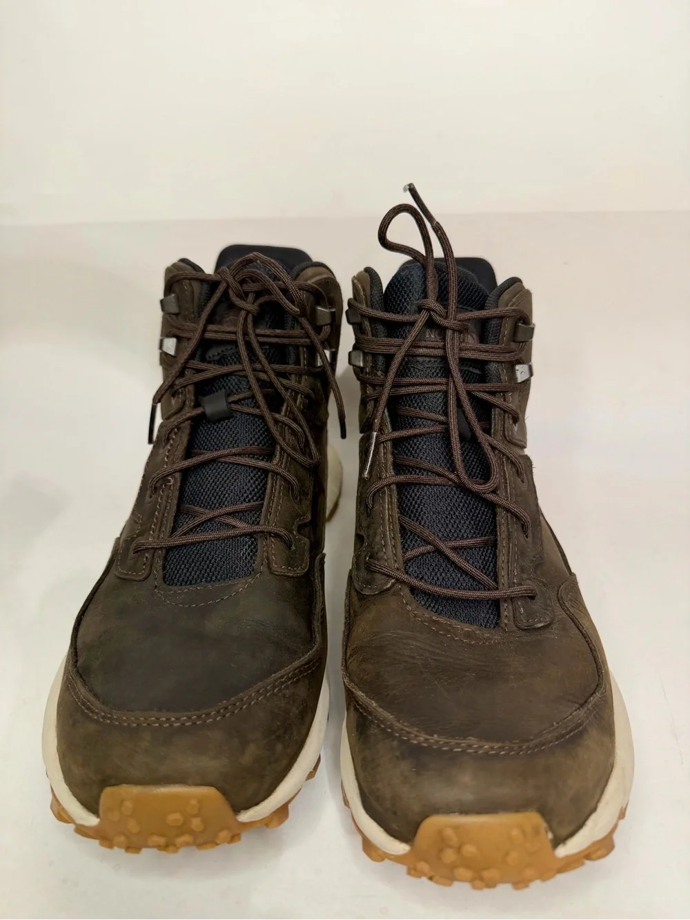 The North Face Men's Vals II Mid Leather Waterproof Boots Black Size 10.5